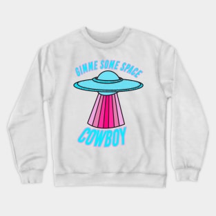 Preppy Space Cowboy Aesthetic Crewneck Sweatshirt